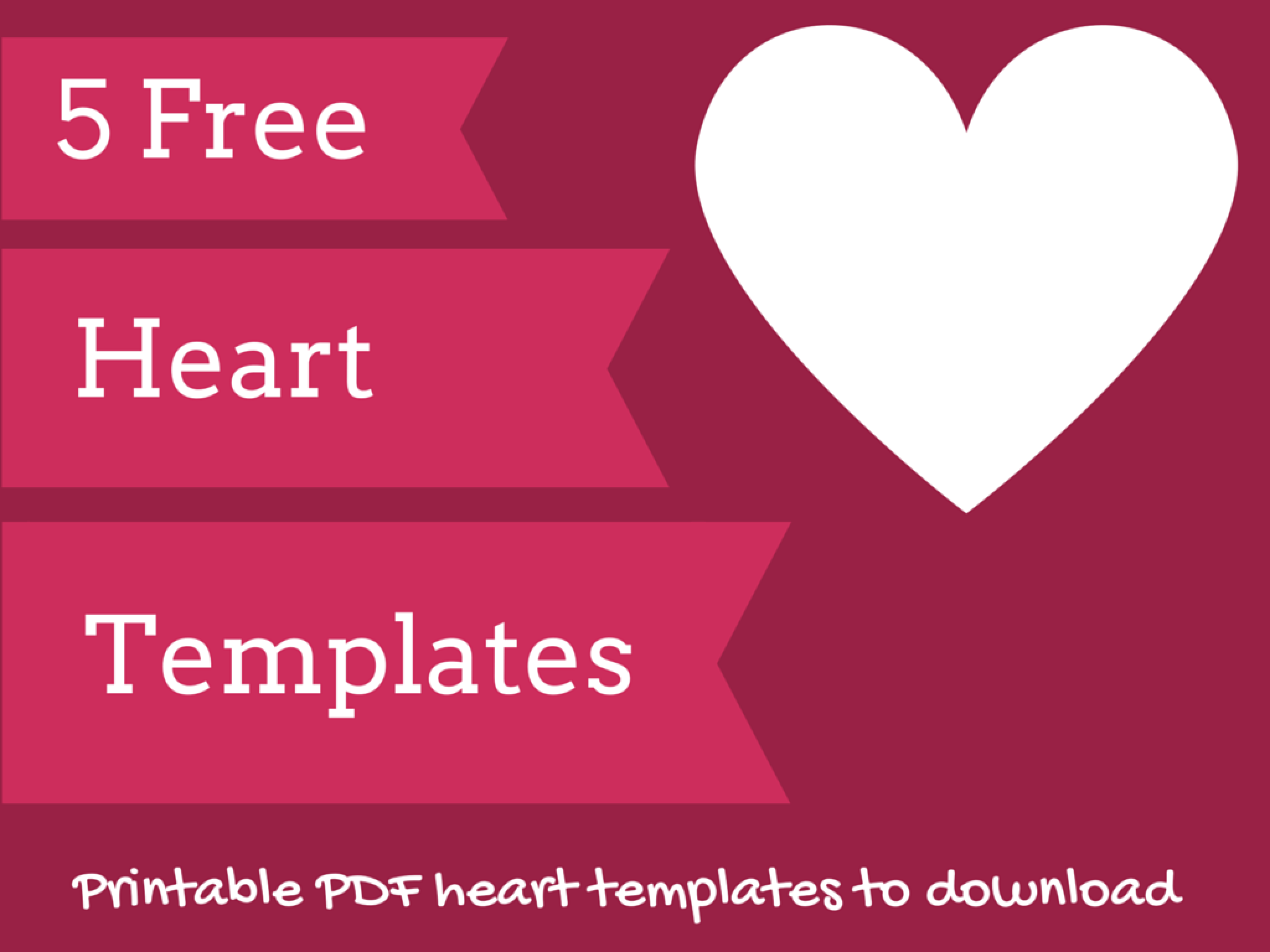 Free Printable Heart Templates