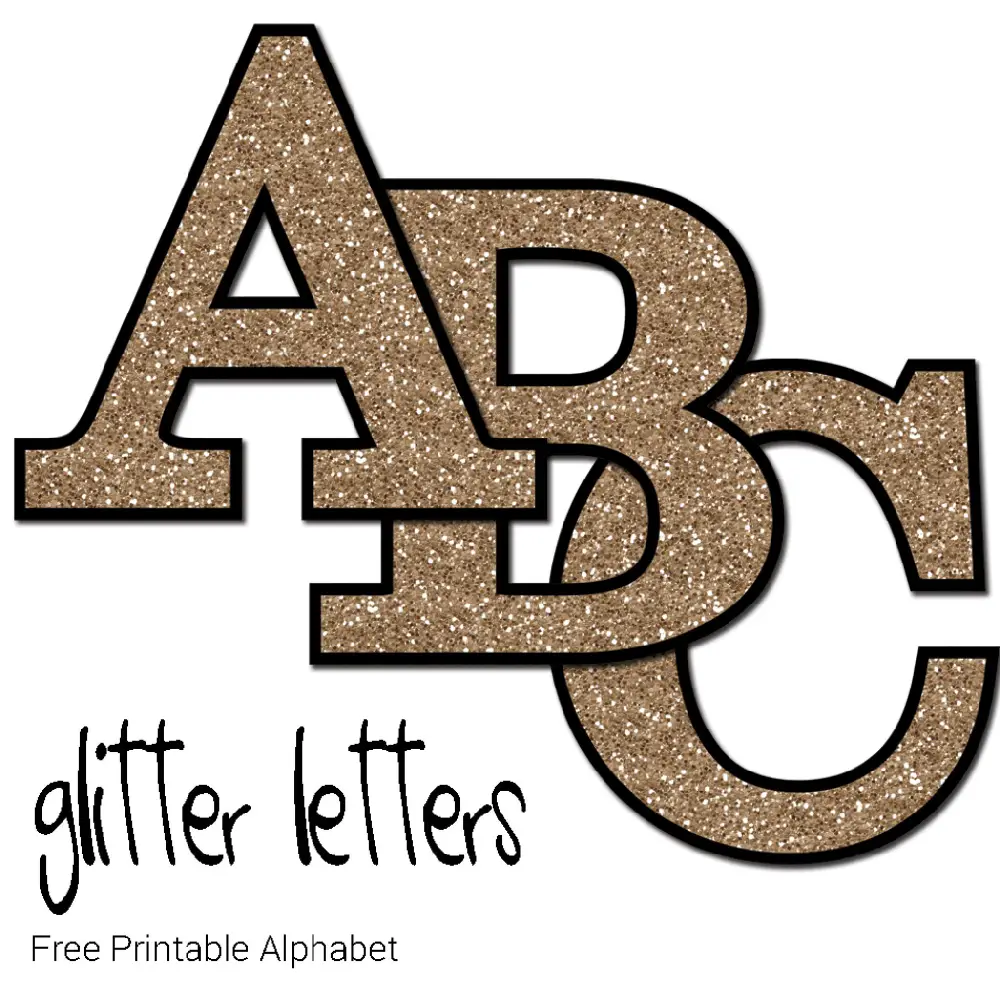 Gold Free Printable Banner Letters Paper Trail Design Gold Free 