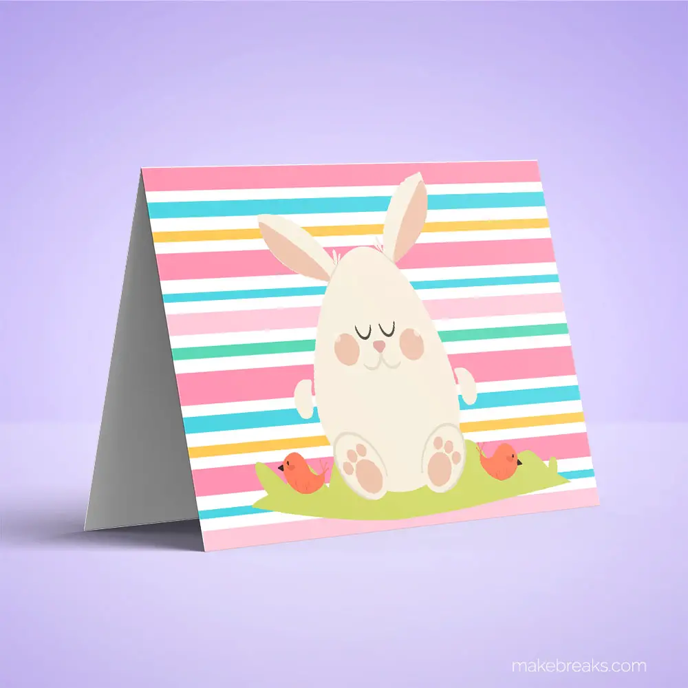 Free Printable Bunny Card