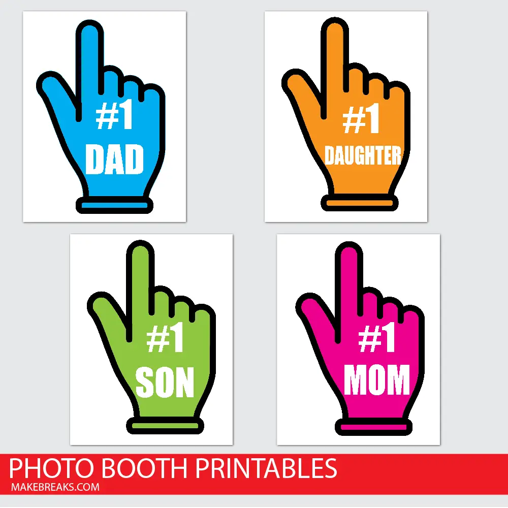 Free Printable Family Photo Props