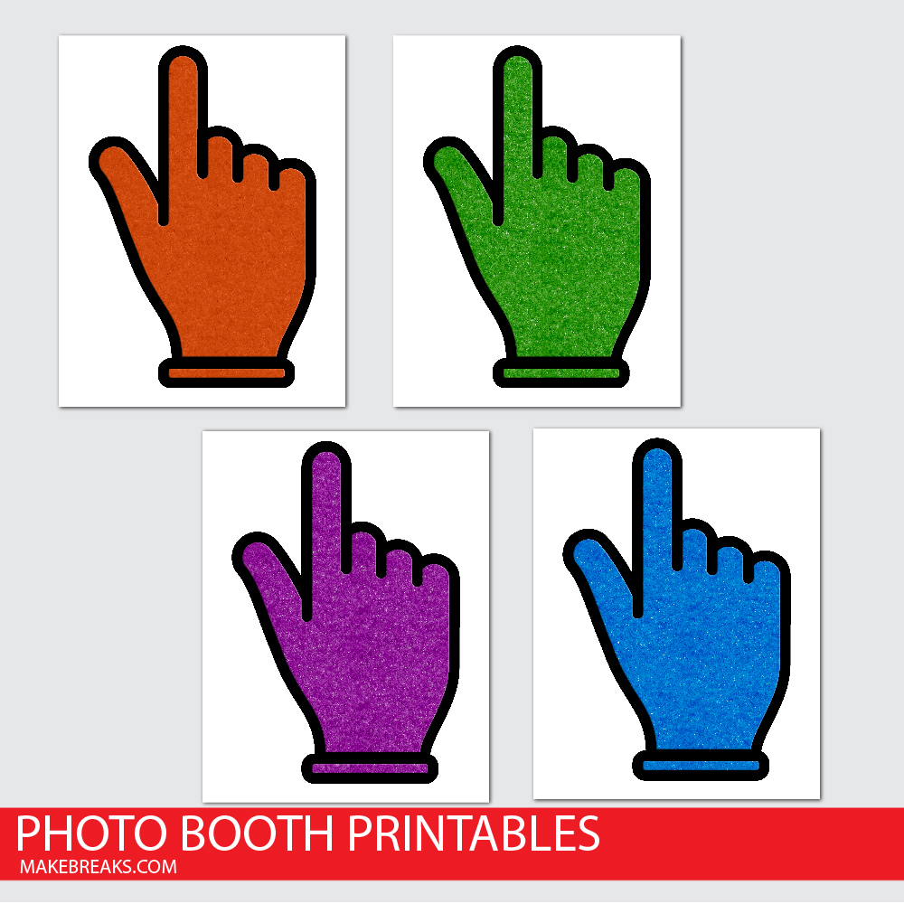 Free Pointing Hands Photo Props