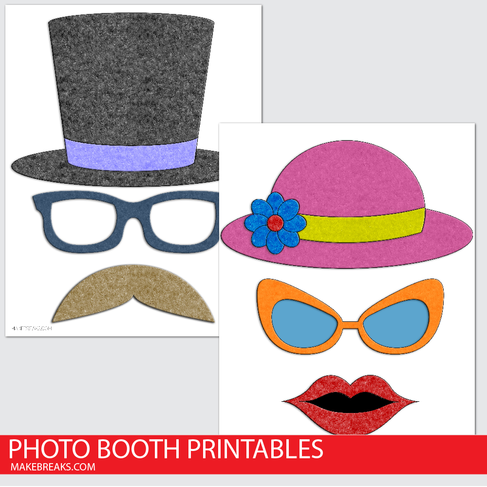 Free Male and Female Hats, Moustache etc Photo Props