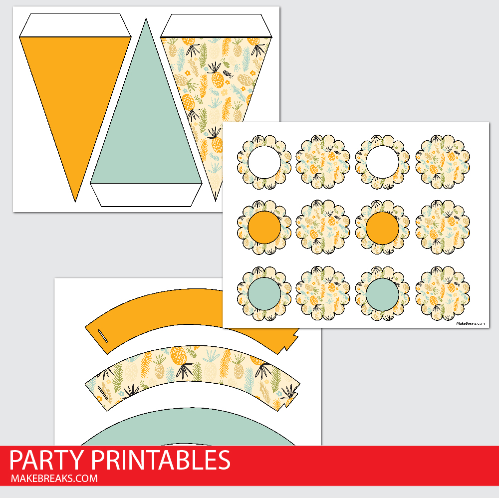 Free Pineapple Party Printables