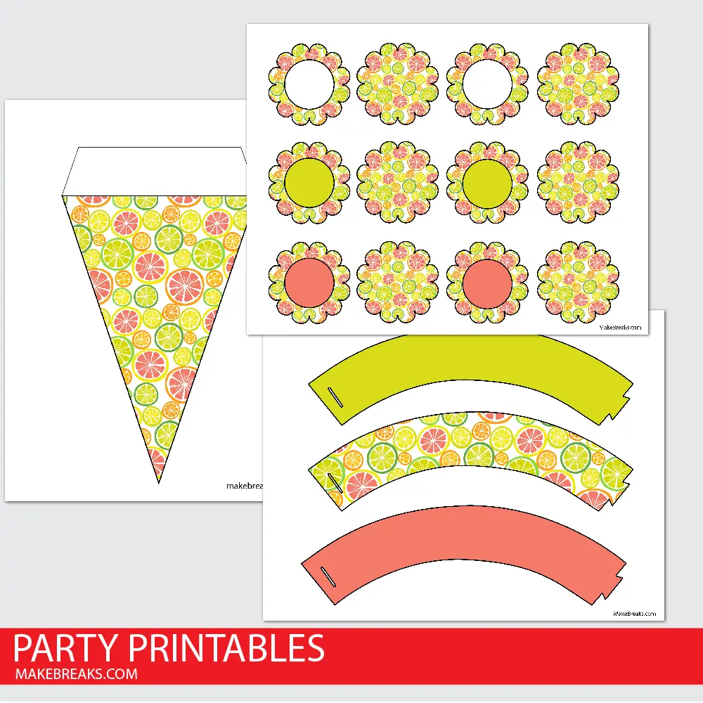 Citrus Party Printables