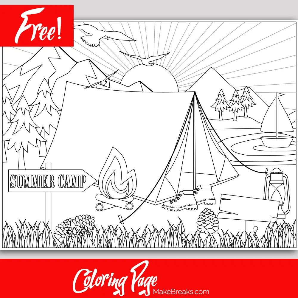 Free Printable Summer Camp Page