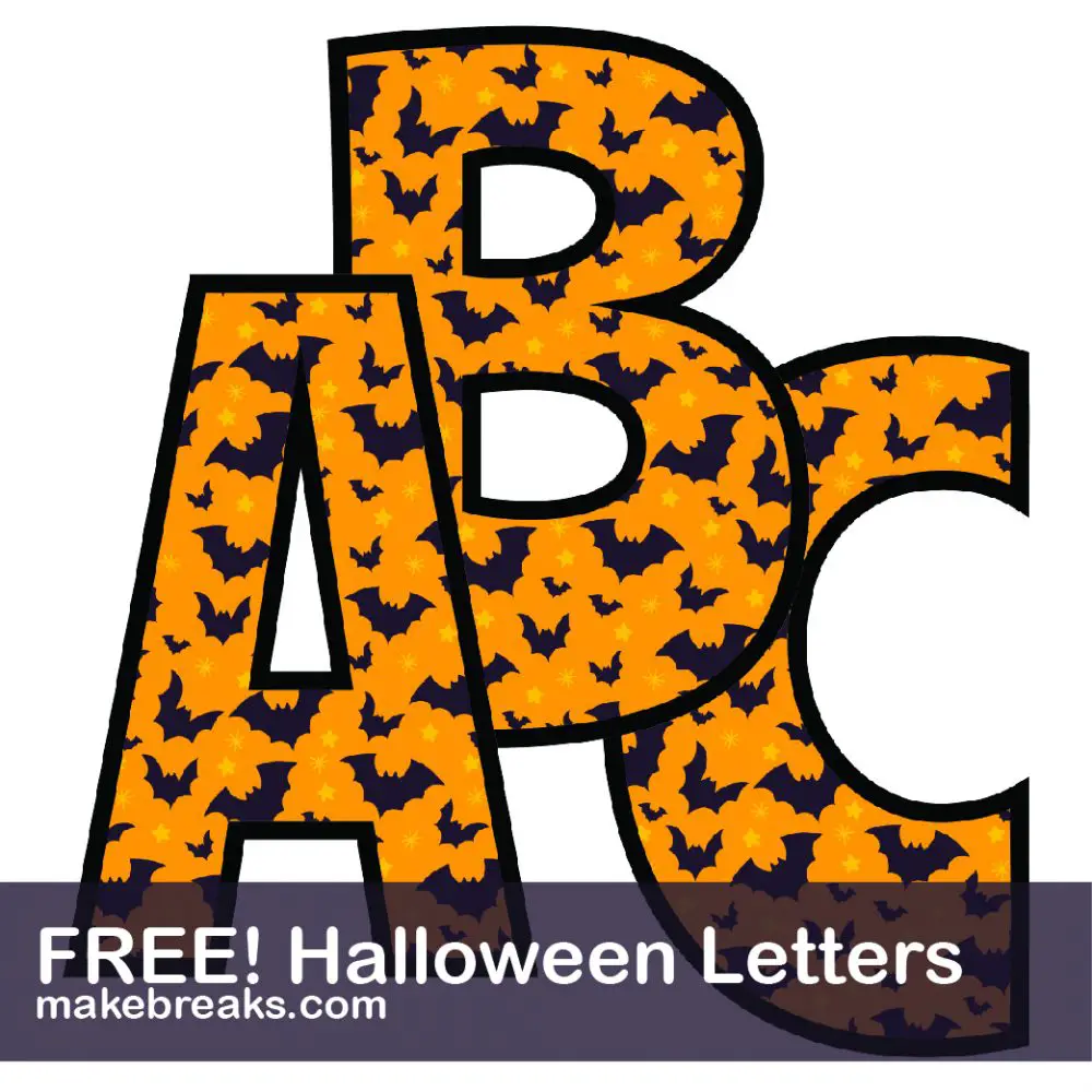 Halloween Free Printable Letters