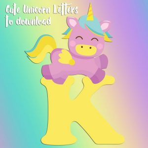 Free printable unicorn letters to print
