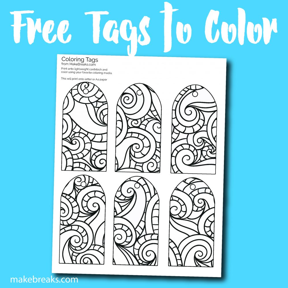 Free Printable Gift Tags to Color