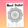 Free Undated Mandala Mood Tracker Tracking Page - Make Breaks