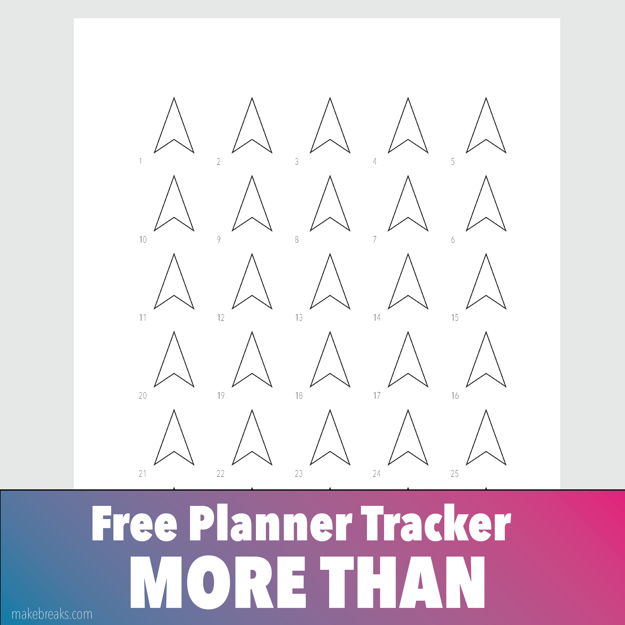 Free General ‘More Than’ Tracker for Bullet Journals and Planners