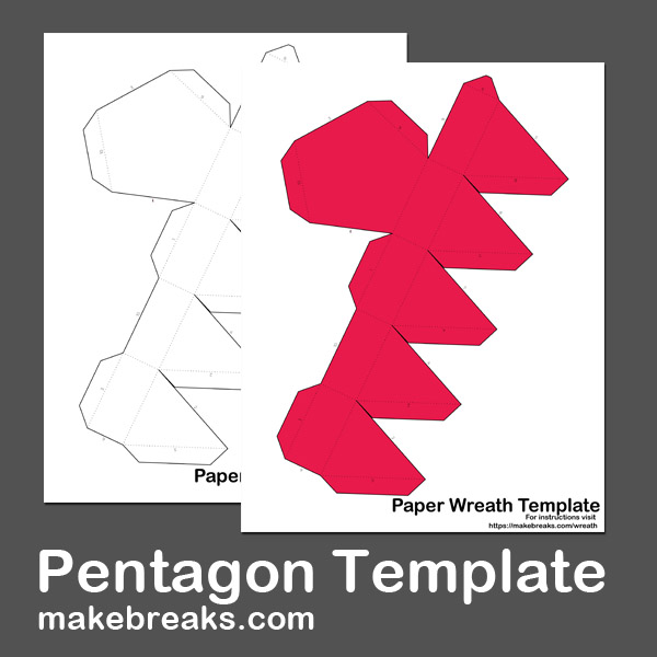 Free Pentagon Paper Model Template