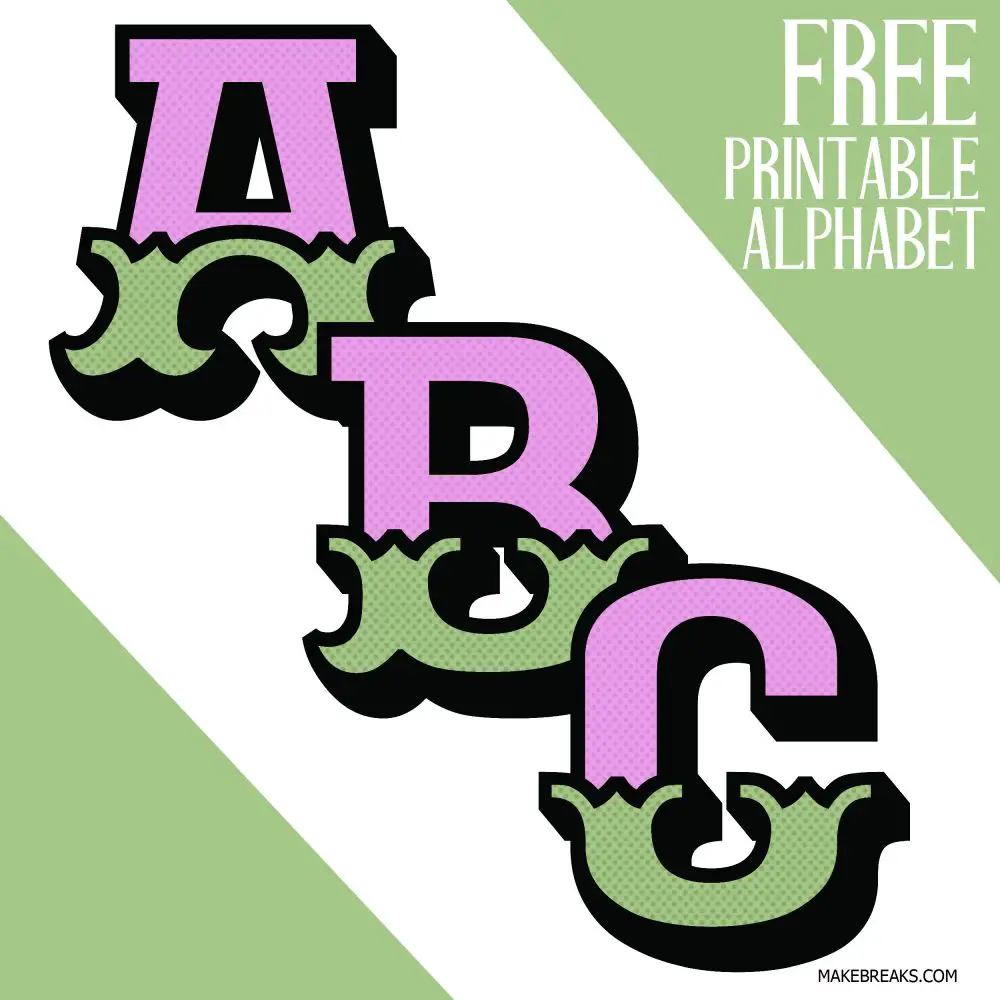 Ornate Free Printable Alphabet