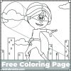 Superhero Boy Coloring Page - Make Breaks