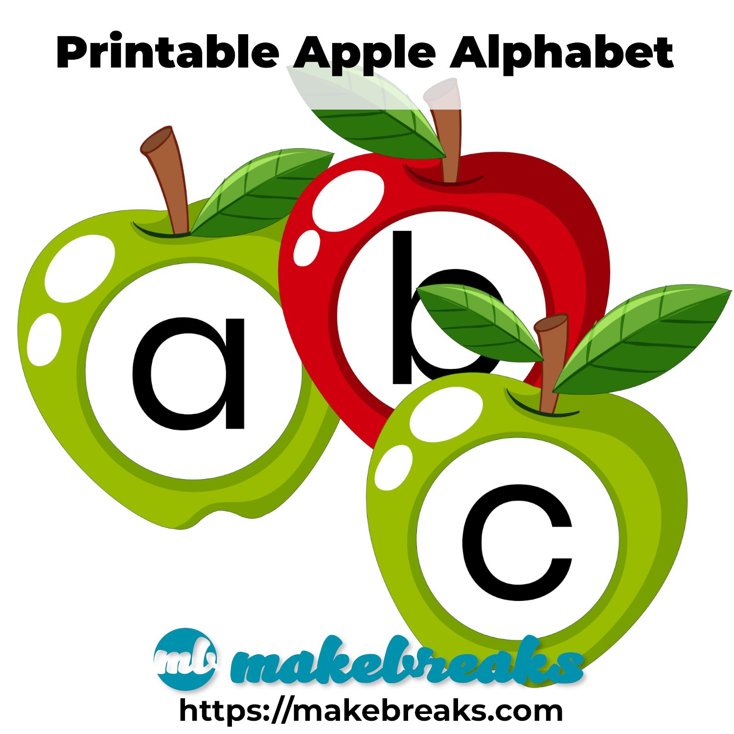 Free Printable Apple Alphabet