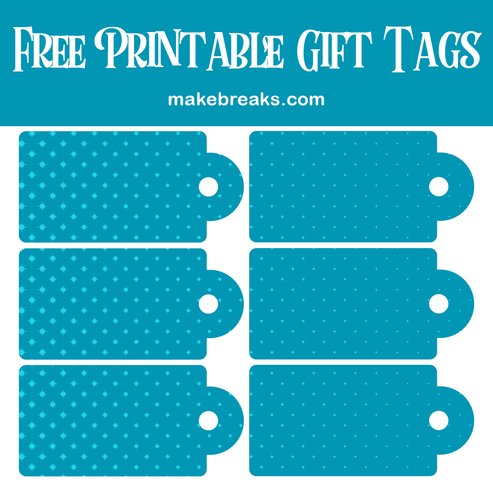 Blue Dot Free Printable Gift Tags