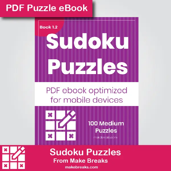 Free 100 Medium Sudoku Puzzle eBook 1.2