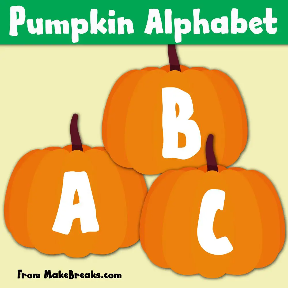 Free Printable Pumpkin Alphabet
