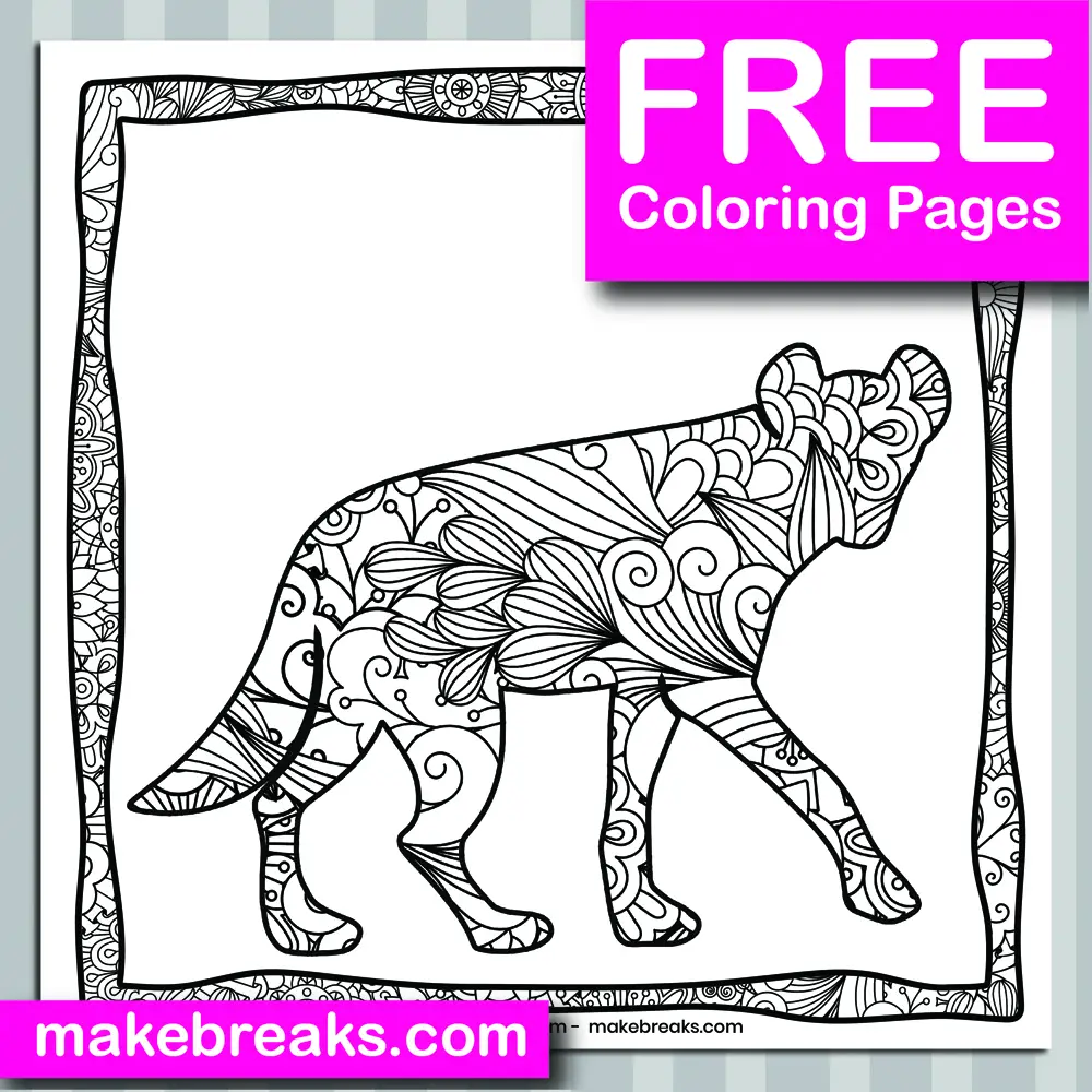 Free Animal Coloring Page