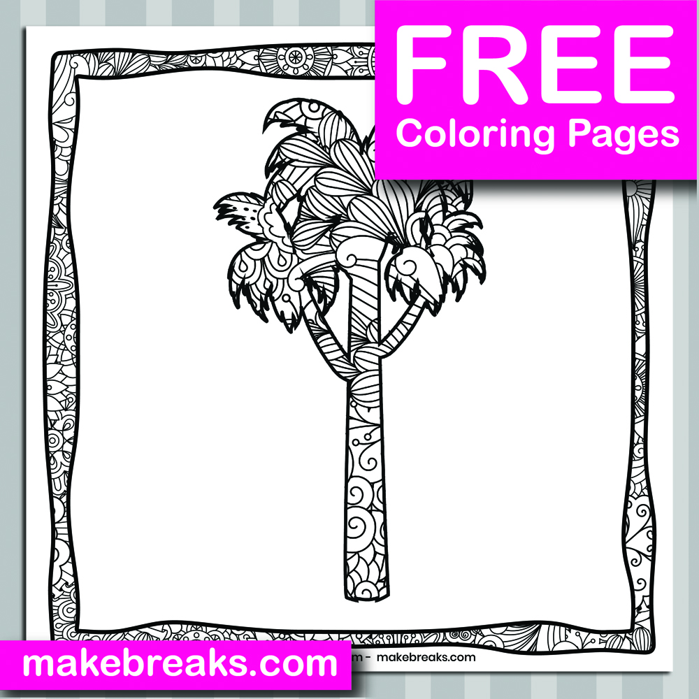 Free Tree (05) Coloring Page