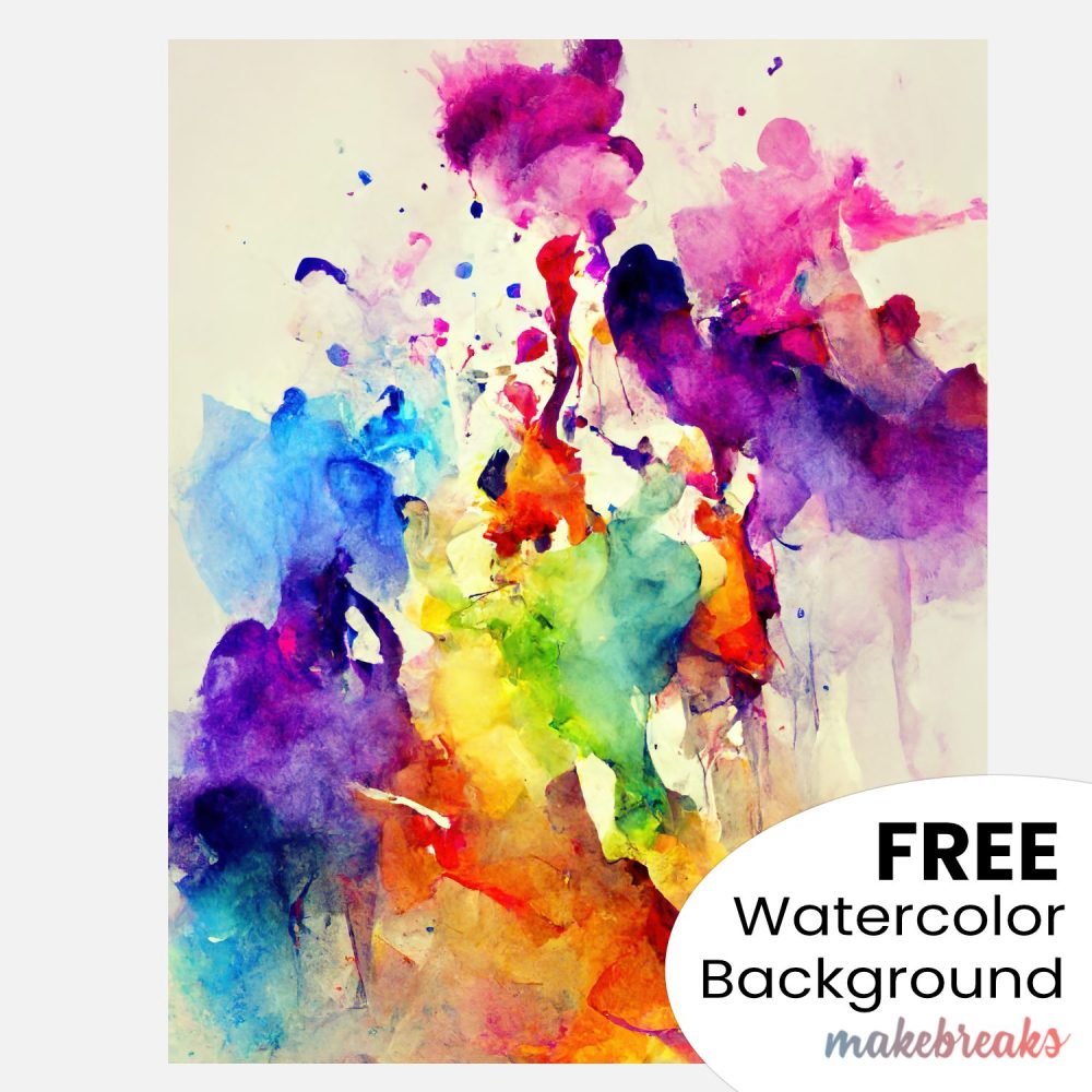 Free Colorful Watercolor Pattern Background 1 to Download