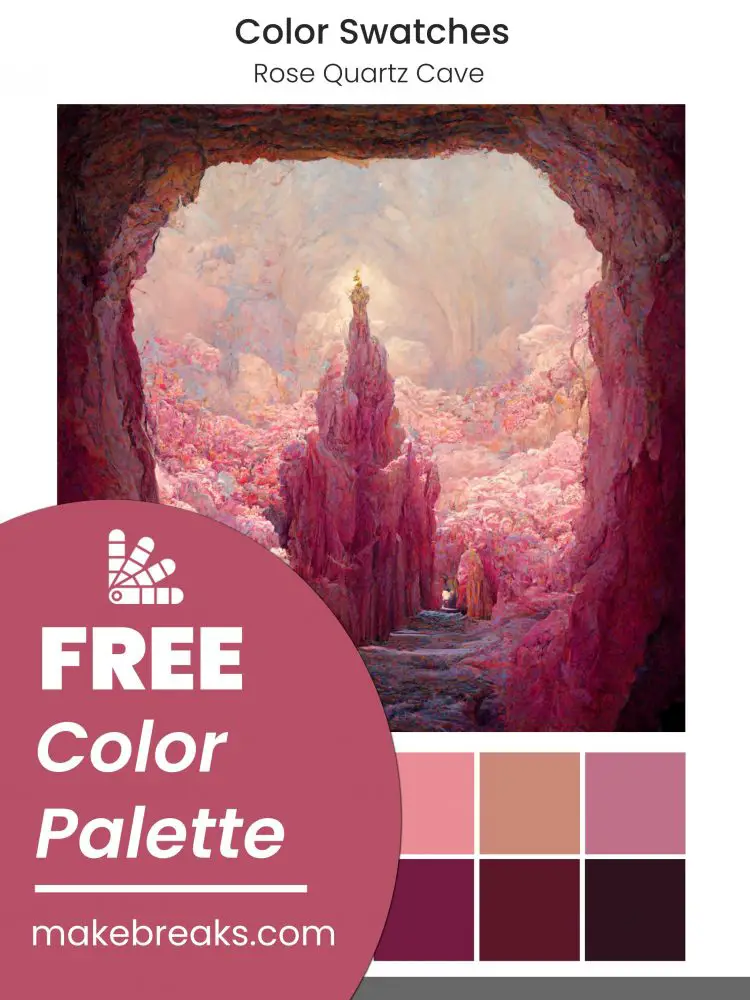 Rose Quartz Cave – Free Pink Tone Color Swatches for Procreate