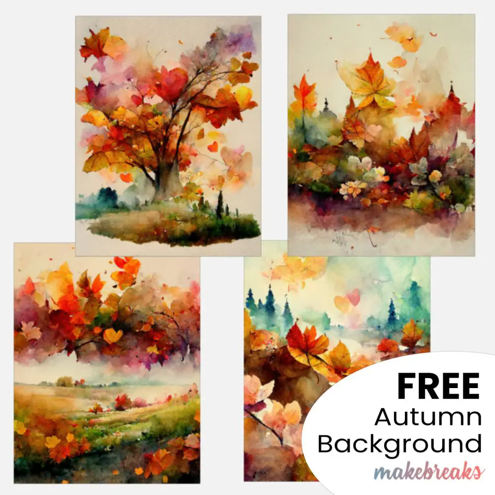 Free Autumn Digital Backgrounds