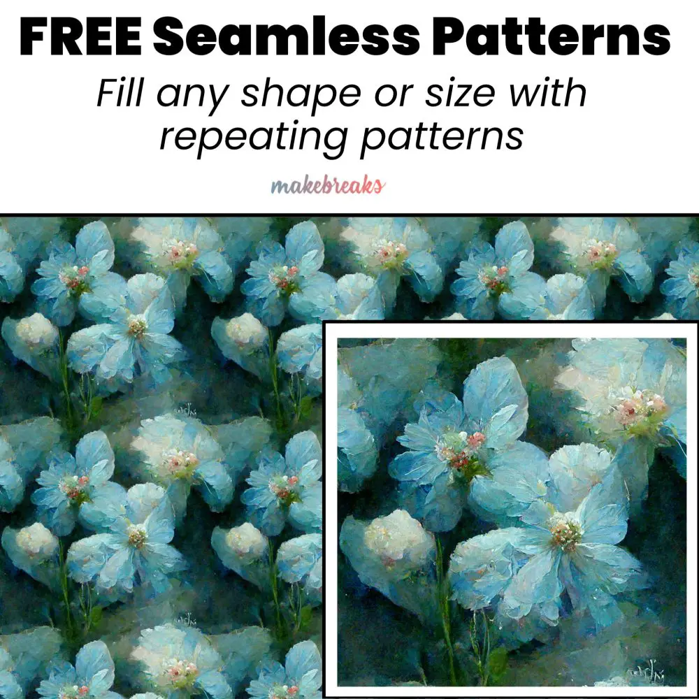 Sea Green Flowers Seamless Pattern Tile