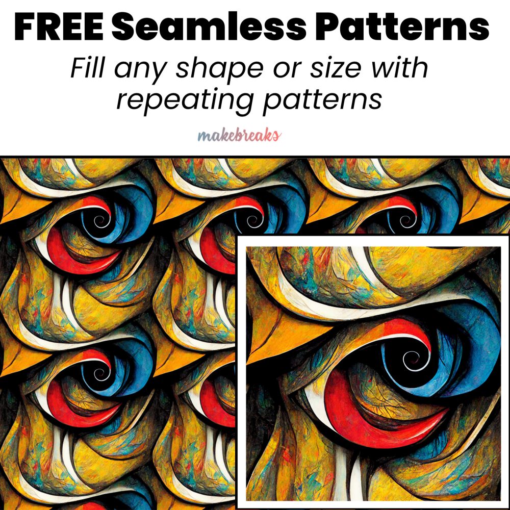Abstract Swashes Seamless Pattern Tile