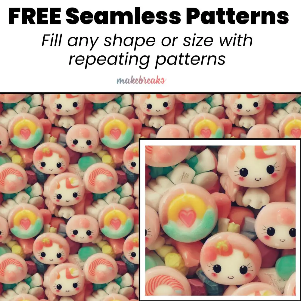 Cute Candy Dolls Seamless Pattern Tile