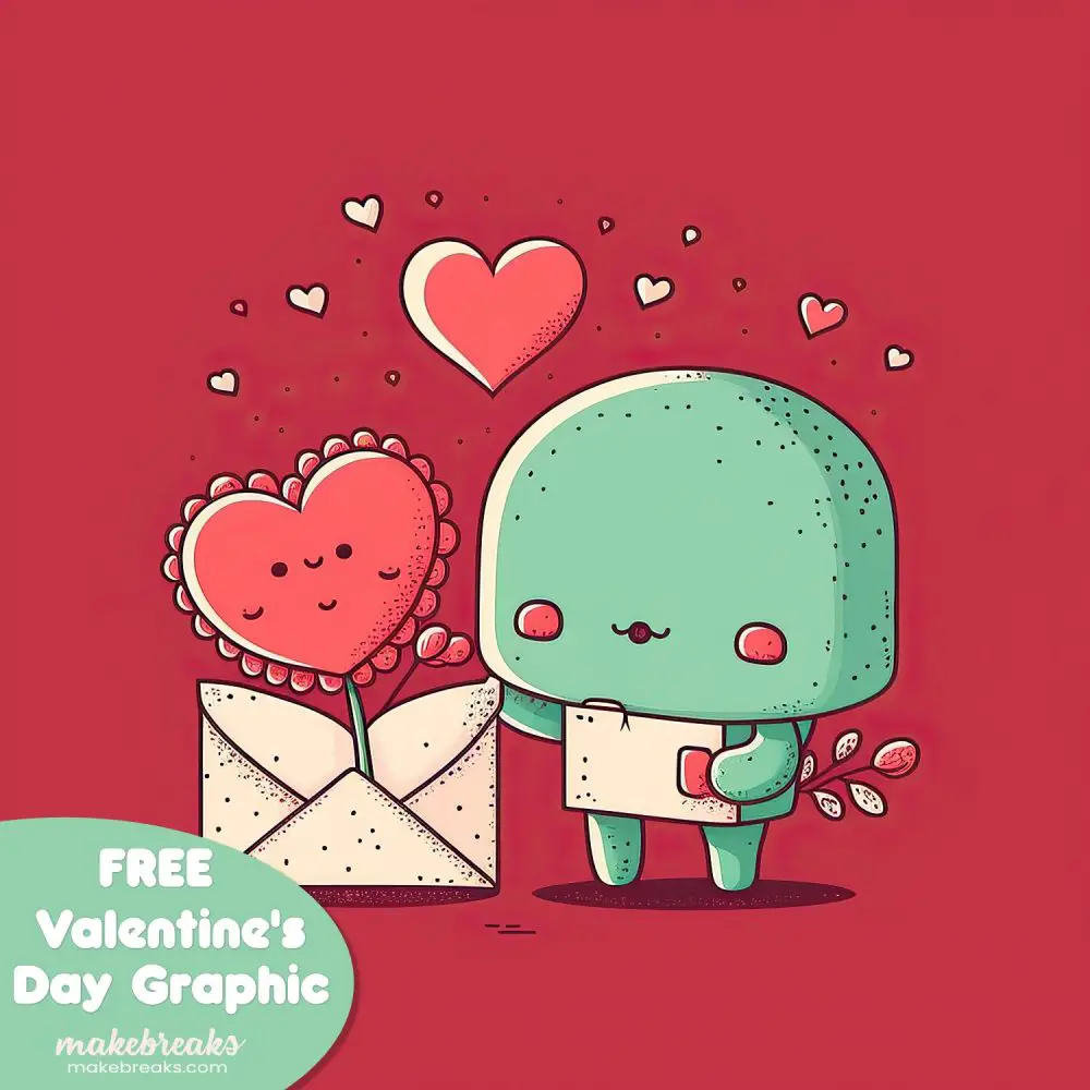 Free Printable Cute Valentine’s Day Graphic