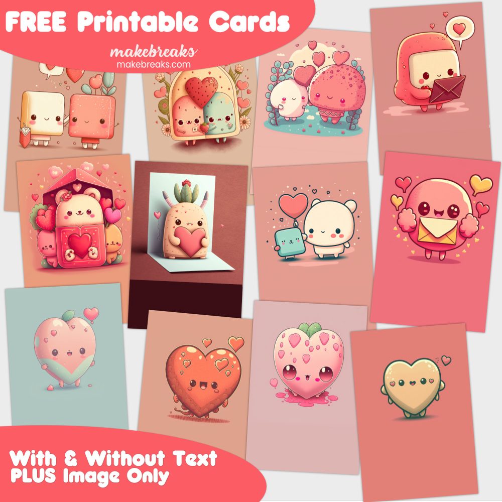 Free Cute Printable Valentine’s Cards