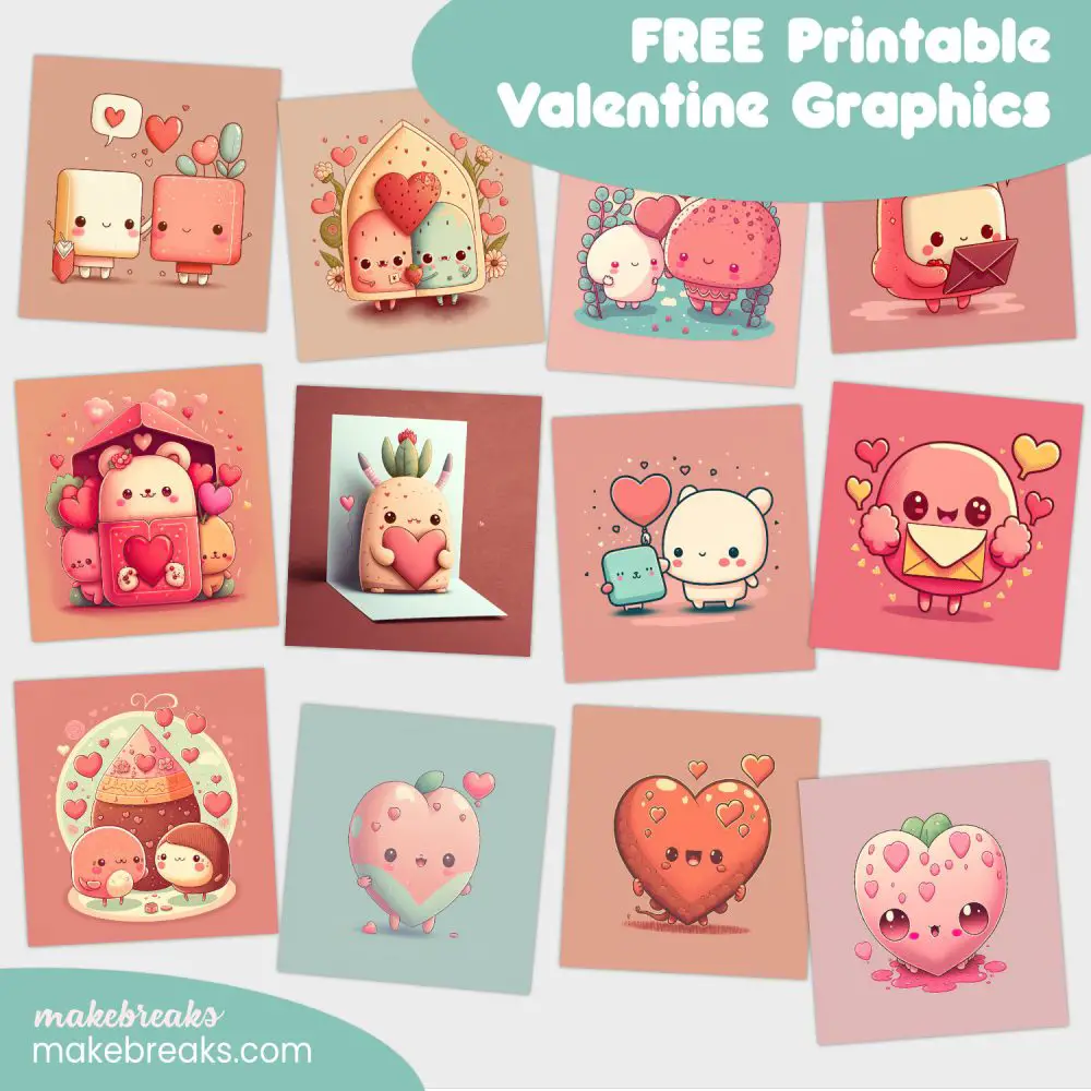 Free Cute Printable Valentine’s Graphics