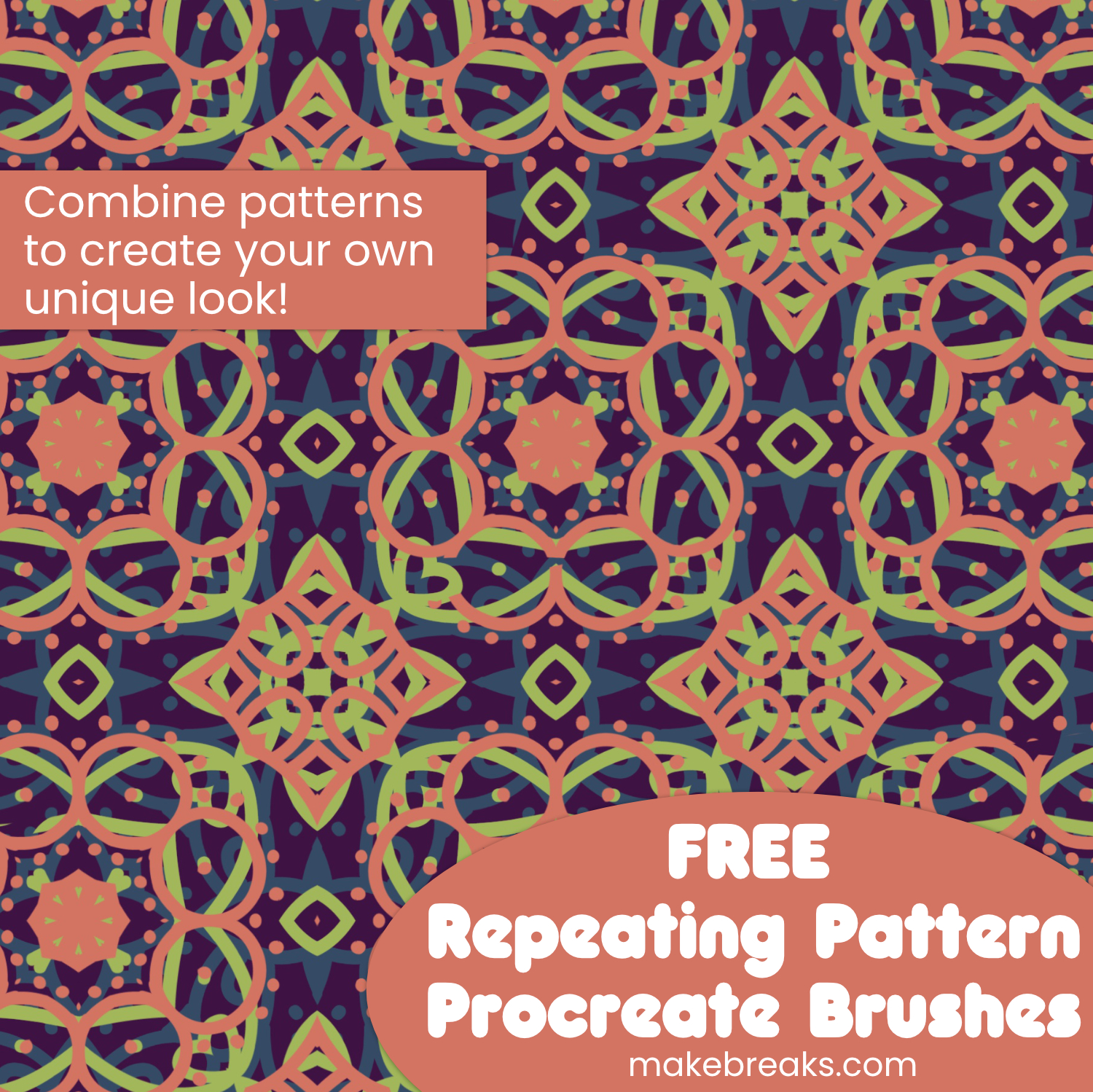 Free Procreate Repeating Pattern Brushes