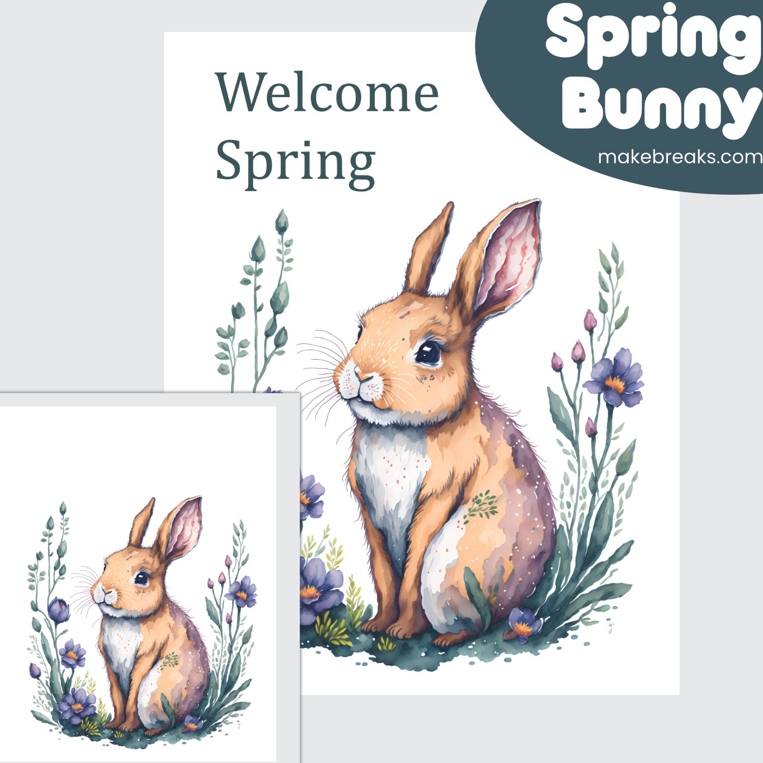 Free Printable Welcome Spring Poster