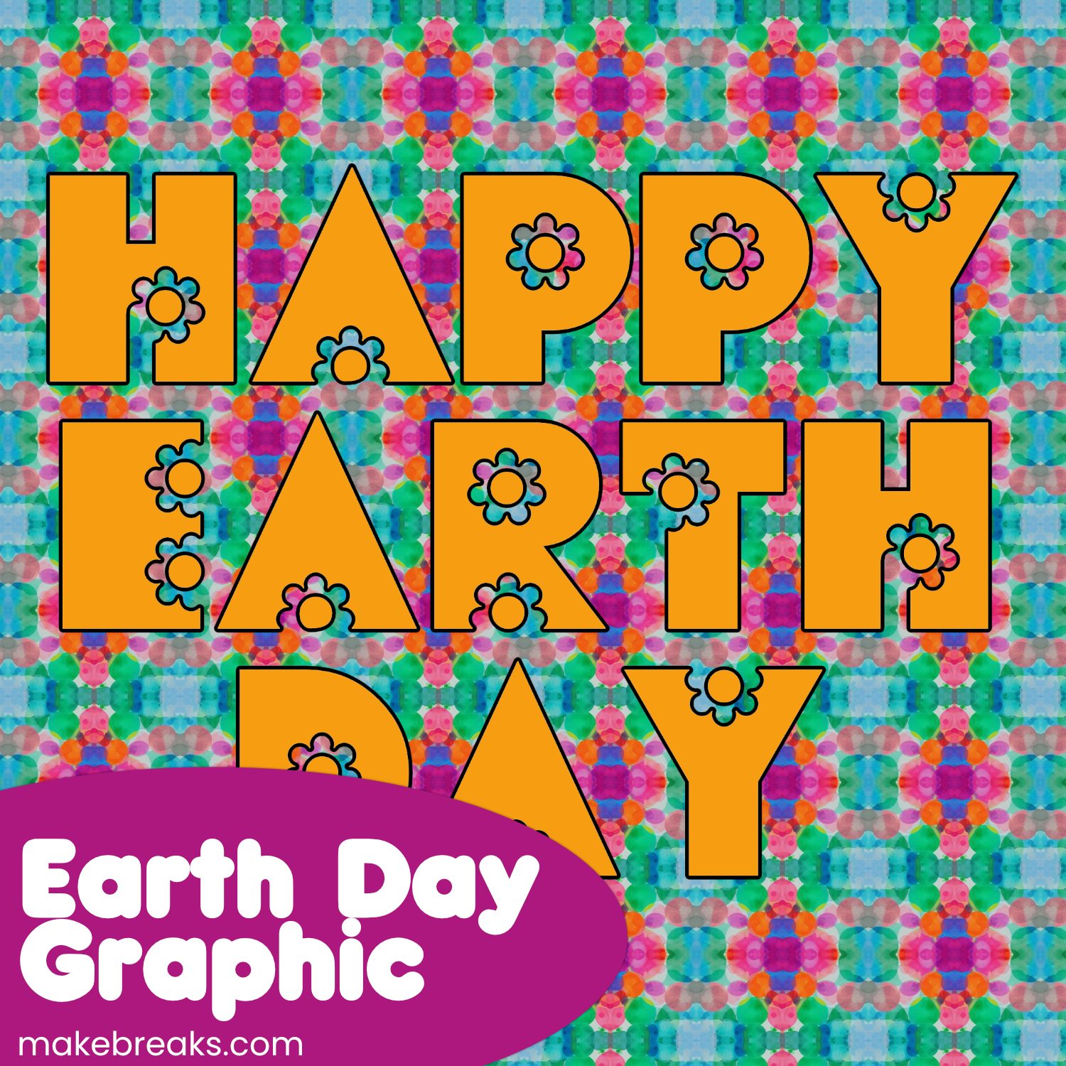 Free Printable Happy Earth Day Graphic