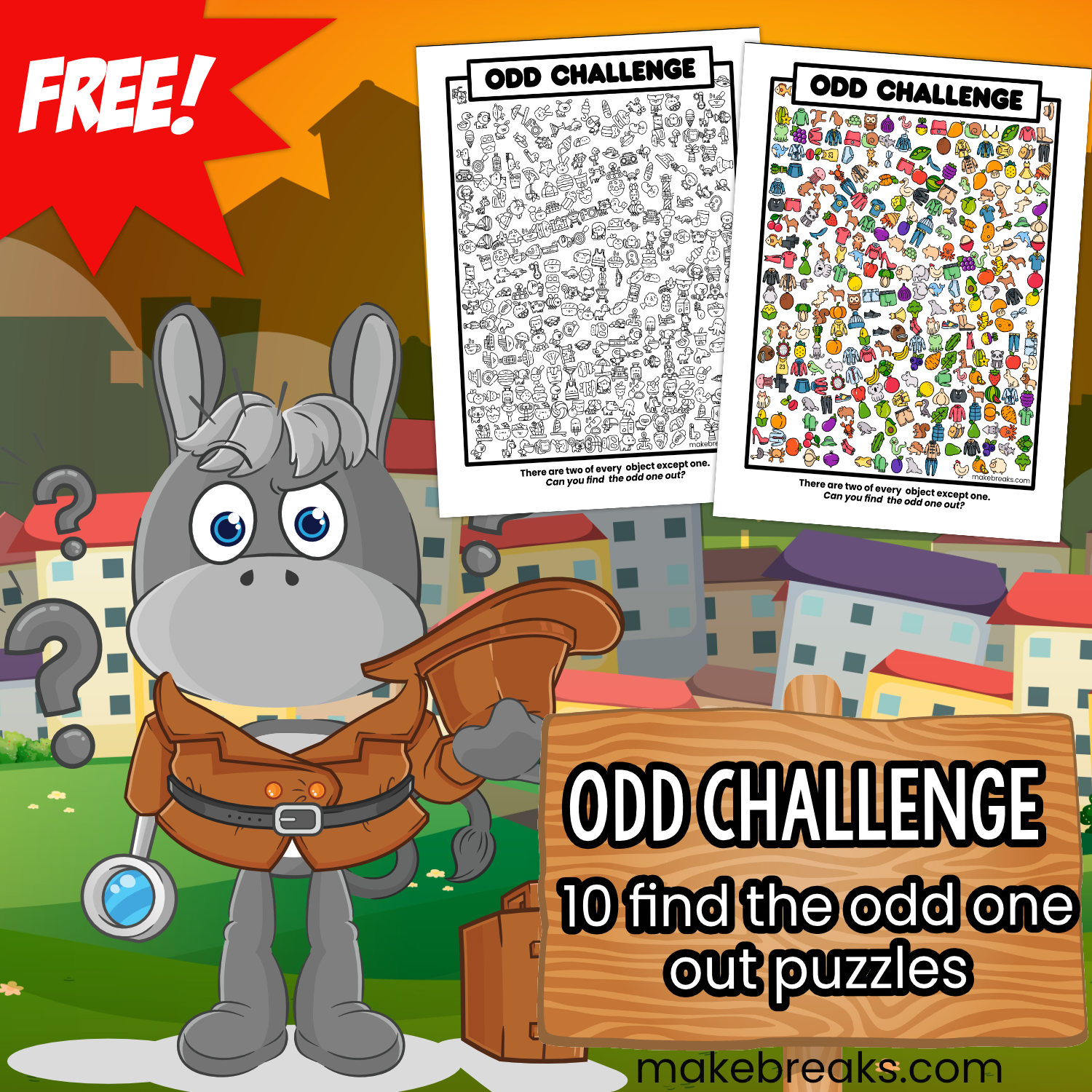 Odd Challenge – Find the Odd One Out Puzzle