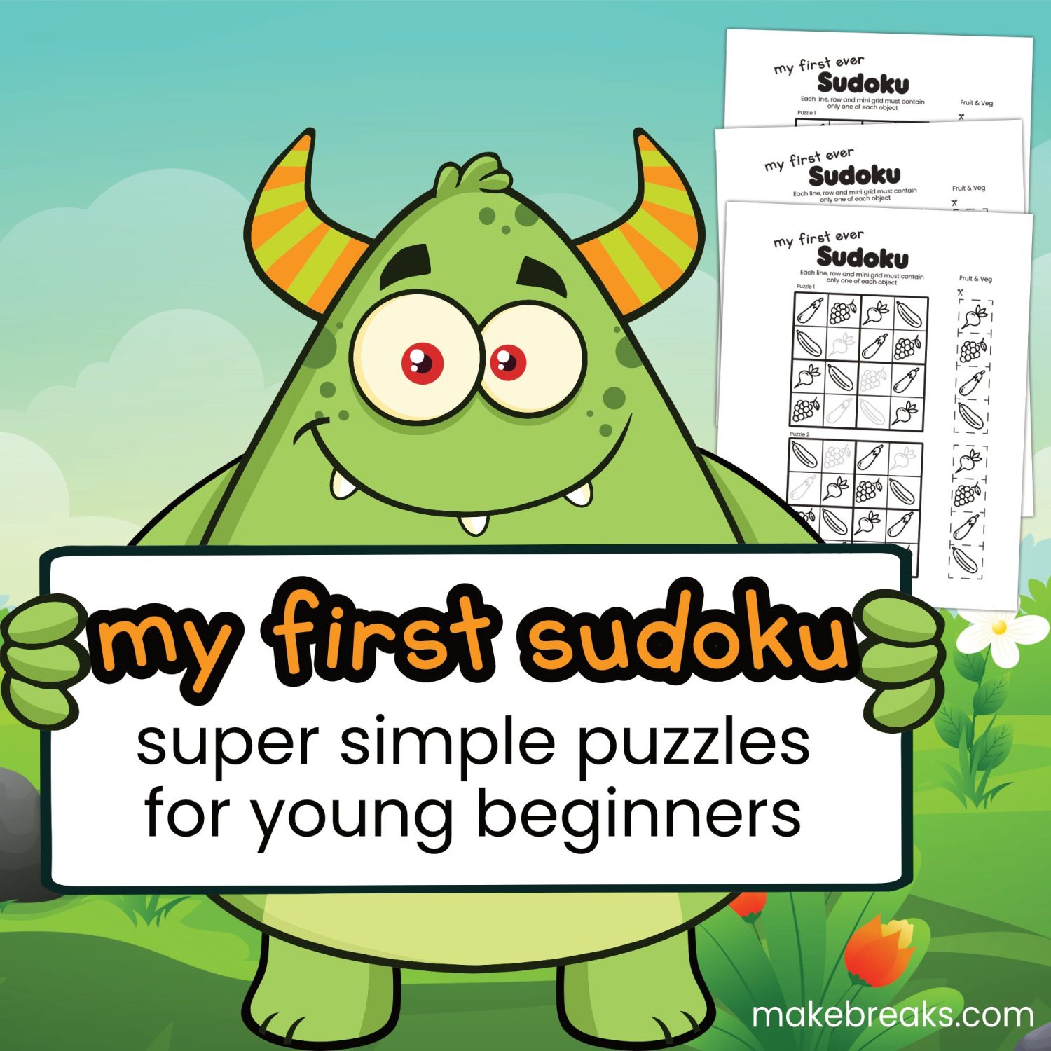 My First Sudoku – Free Beginner Image Sudoku for Kids