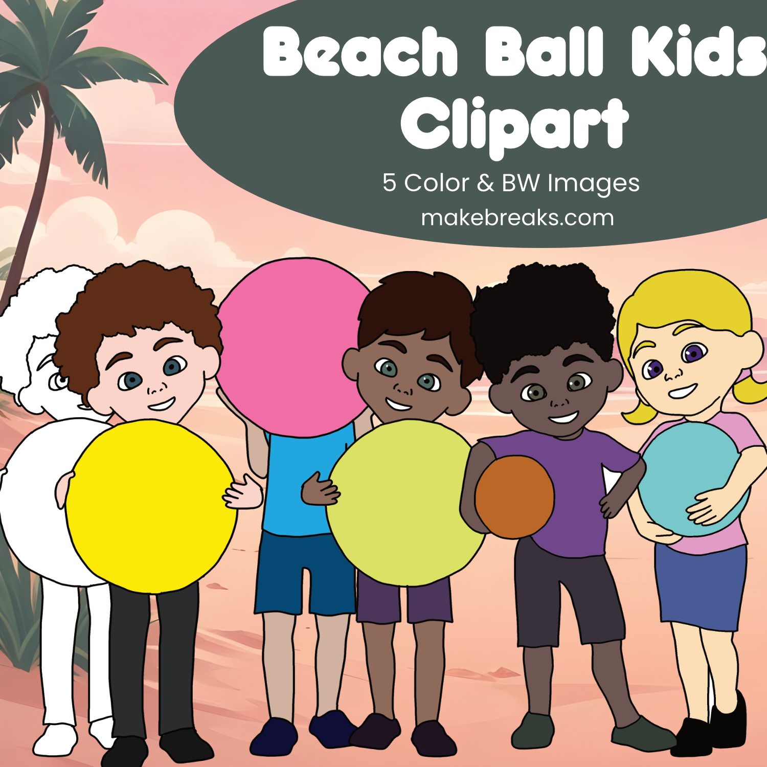 Free Beach Ball Kids Clipart