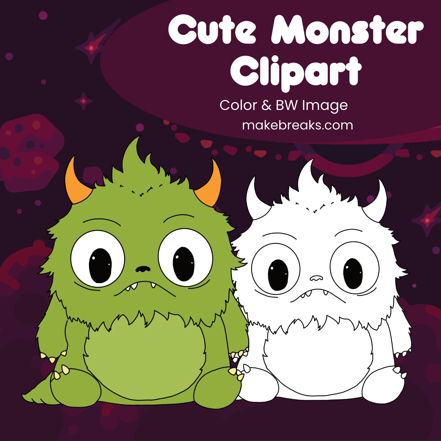 Free Cute Monster Clipart