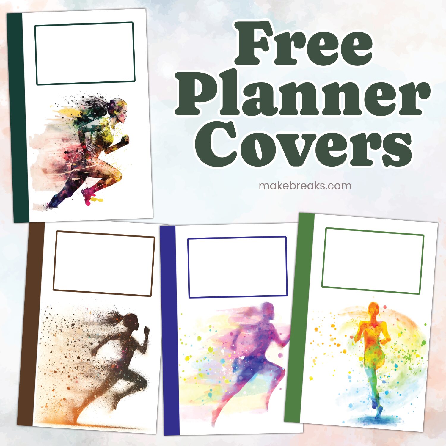 Free Digital Planner Covers For Runners